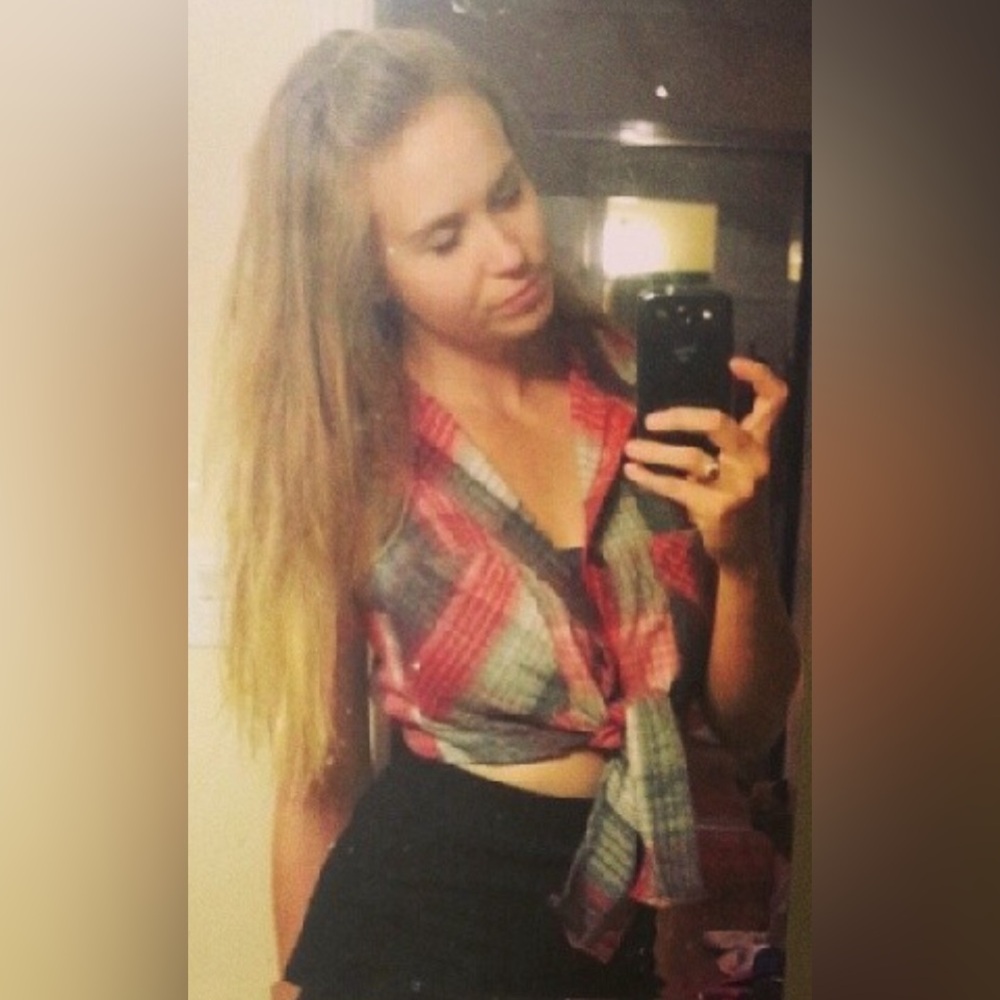 Custom Made Flannel Crop Top-Festival Wear-Country Festival-Vintage Flannel